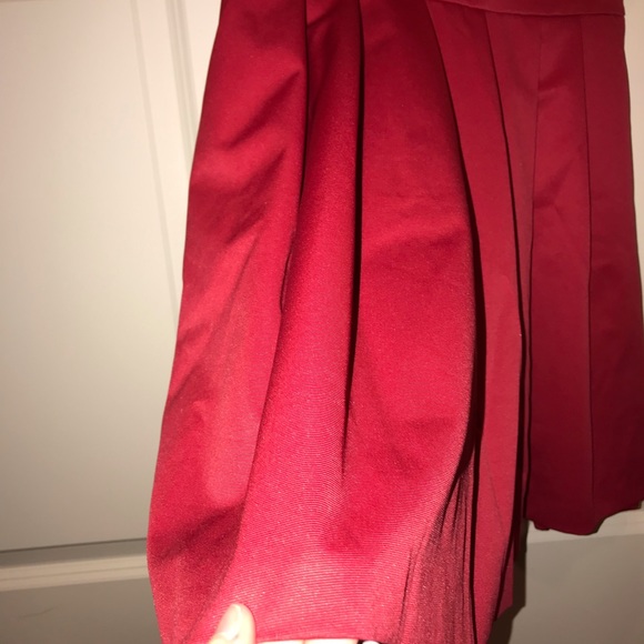 Ann Taylor Red Pleated Skirt Size 0P - Picture 6 of 7